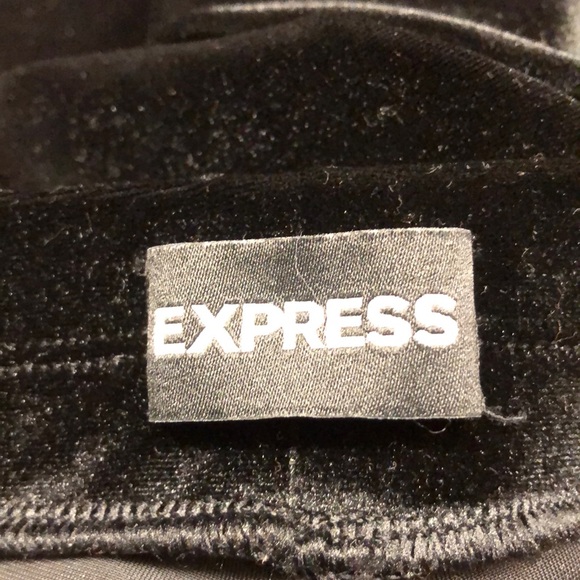 EXPRESS High Rise Stretch Velvet Leggings - Picture 5 of 6